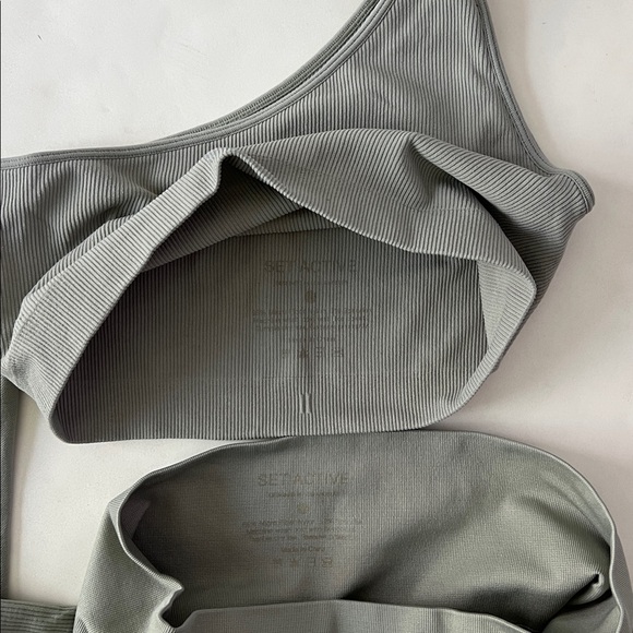 SET ACTIVE 2 PIECE WORKOUT SET - Sculptflex One Shoulder Bra and Leggings Size S - Picture 6 of 6